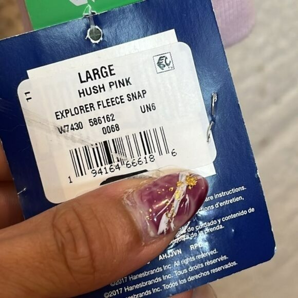 NWT Champion Womens Hush Pink Explorer Fleece Snap Jacket LARGE - Picture 5 of 9